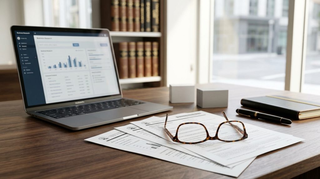 Trademark search process visualization before filing a trademark application