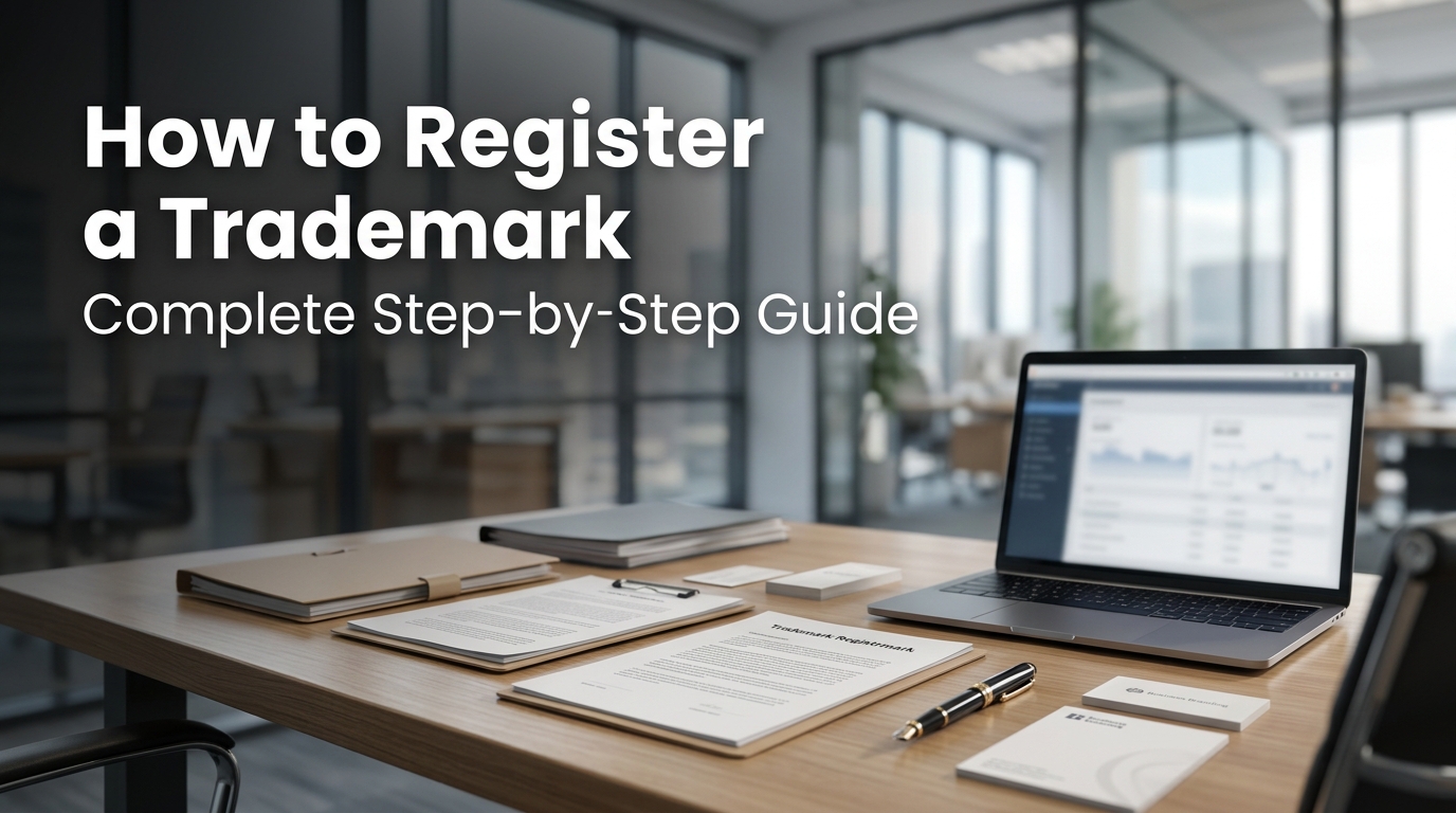Trademark registration documents prepared for a complete filing guide